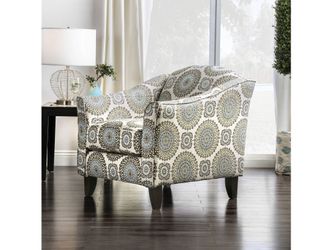 Misty Ivory/Pattern Chair