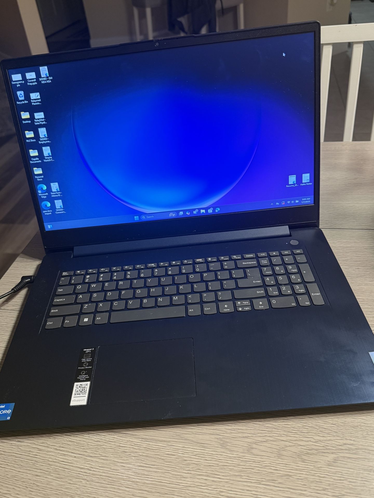 Lenovo (2023) 17-inch Laptop : 8.00 GB, 64bit, 11th gen