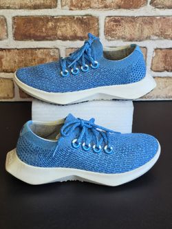 Allbirds Tree Dasher 2 TD2 Women's Mesh Athletic Running Shoes Blue Size 8.5