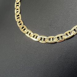 14kt Gold Solid Flat Mariner Necklace 4.5mm 22” 17.60grams 153777 11