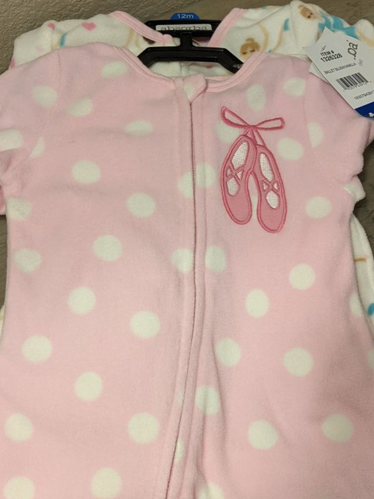 Two Girls Onesies Brand New (12 Months)