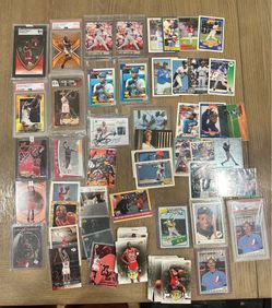 Baseball and basketball cards