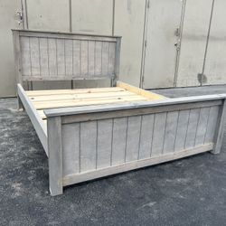 New Queen Size Bed Frame Made Out Of Solid Wood!