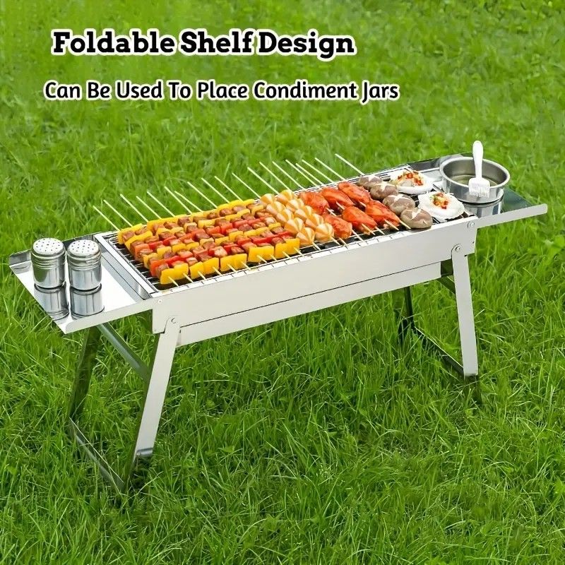 Portable Stainless Steel BBQ Grill