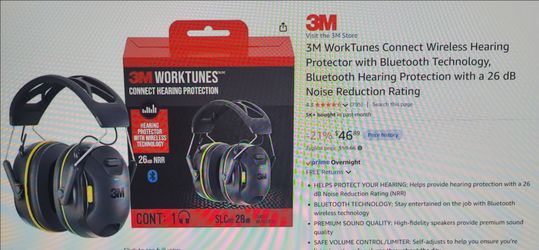 New! Wireless hearing headphones protection with Bluetooth