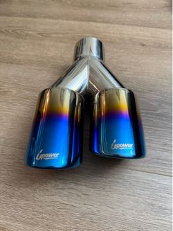 Upower dual-outlet exhaust tip