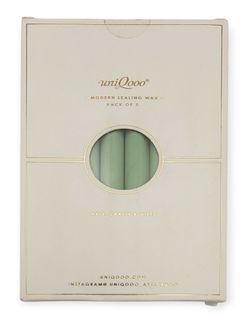 UNIQOOO Modern Sealing Wax Stick For Glue Gun/Moss Green Stick/ Wedding 8 Pack 