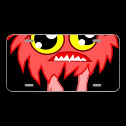 License Plate Novelty Car Front Alien Monster Zombie Creature Horror