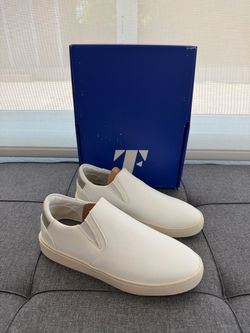 Thousand Fell Shoes Womens Size 7 White Casual Every Day Slip On Sneakers