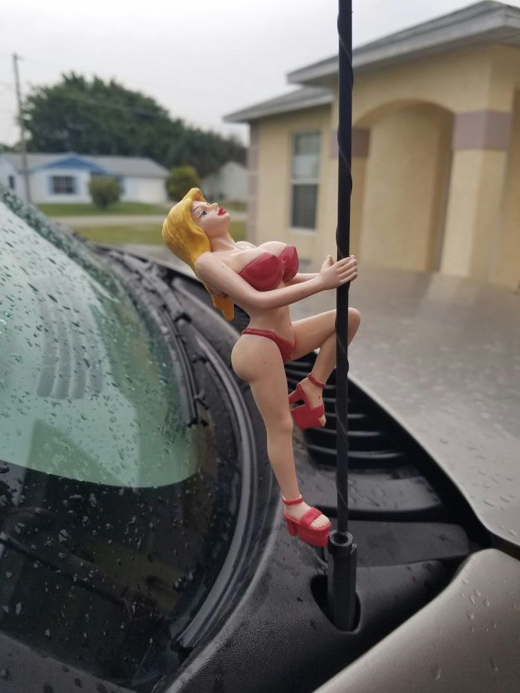 Stripper doll antenna ornament
