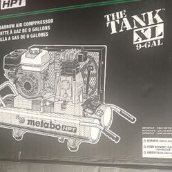 Metabo HPT The Tank XL Wheelbarrow Compressor 9 Gallon Gas