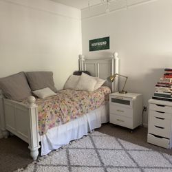 Twin Bed /Mattress /Desk/ Nightstand/ Dresser!!!!!