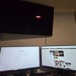 2 X 32" LG 165hz Gaming Monitors Work Perfect