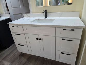 54"solid wood bathroom vanity