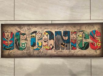 DC Comics Artissimo Typography Wall Art 10”x30”