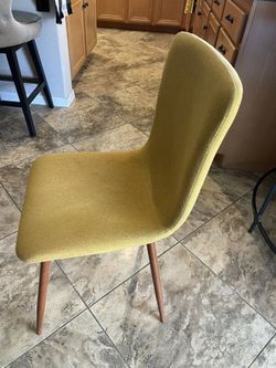 Yellow Mid Century Chair (solo) Only One