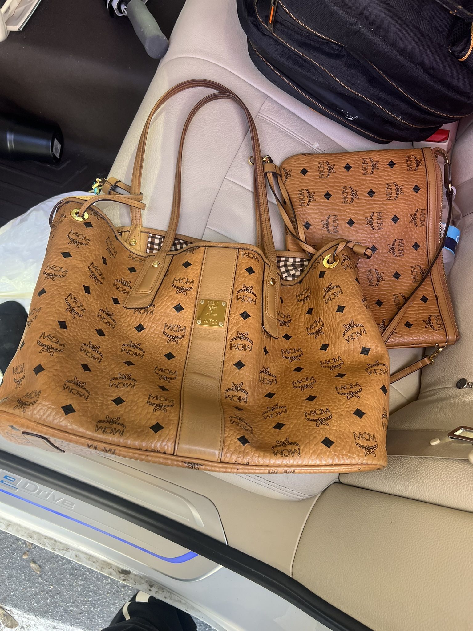 MCM Purse With Bonus Bag 100% Authentic 