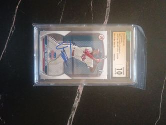 Justin Crawford Autographed Rookie Card