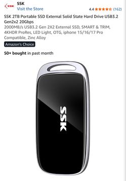 SSK 2TB Portable SSD
