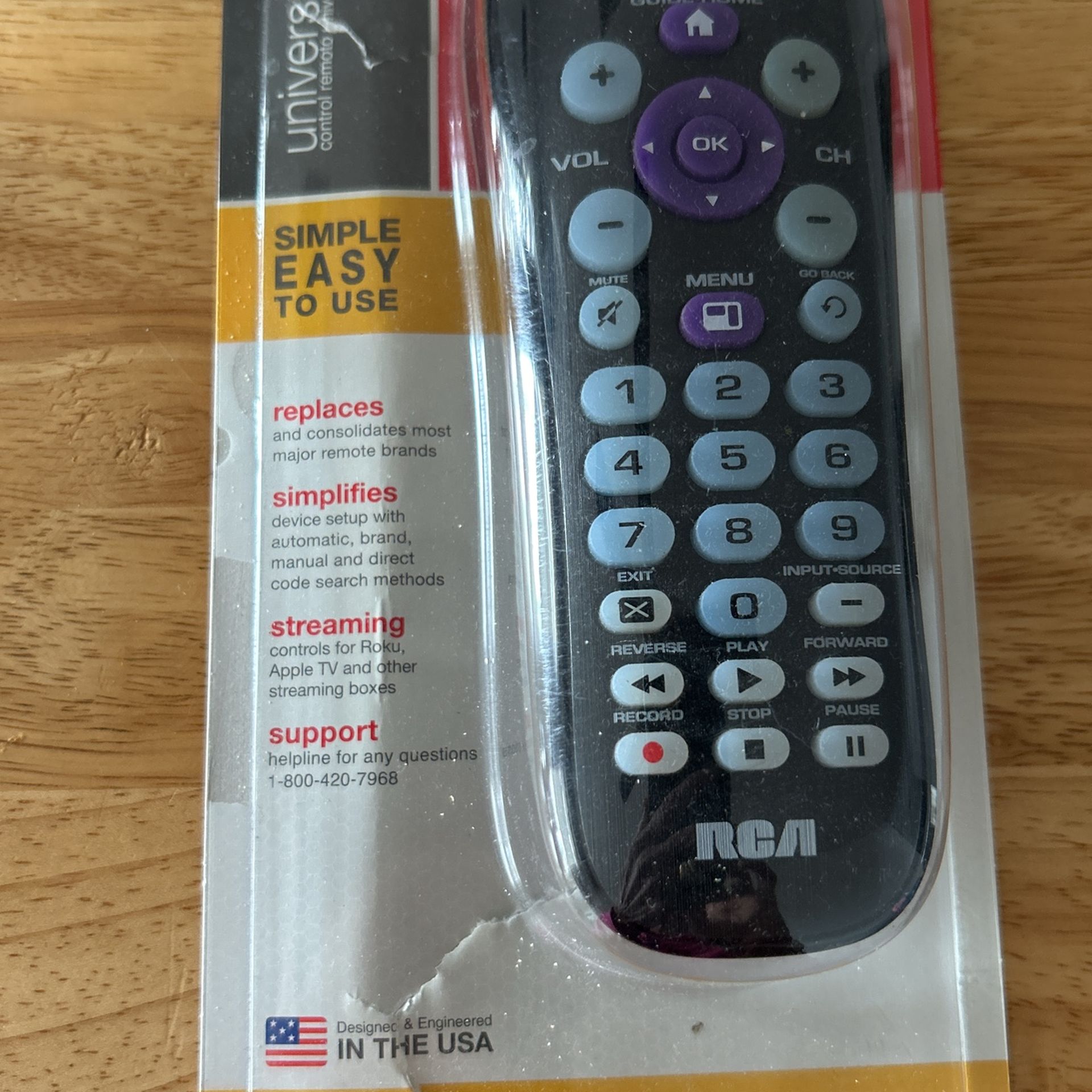 RCA UNIVERSAL REMOTE NEW