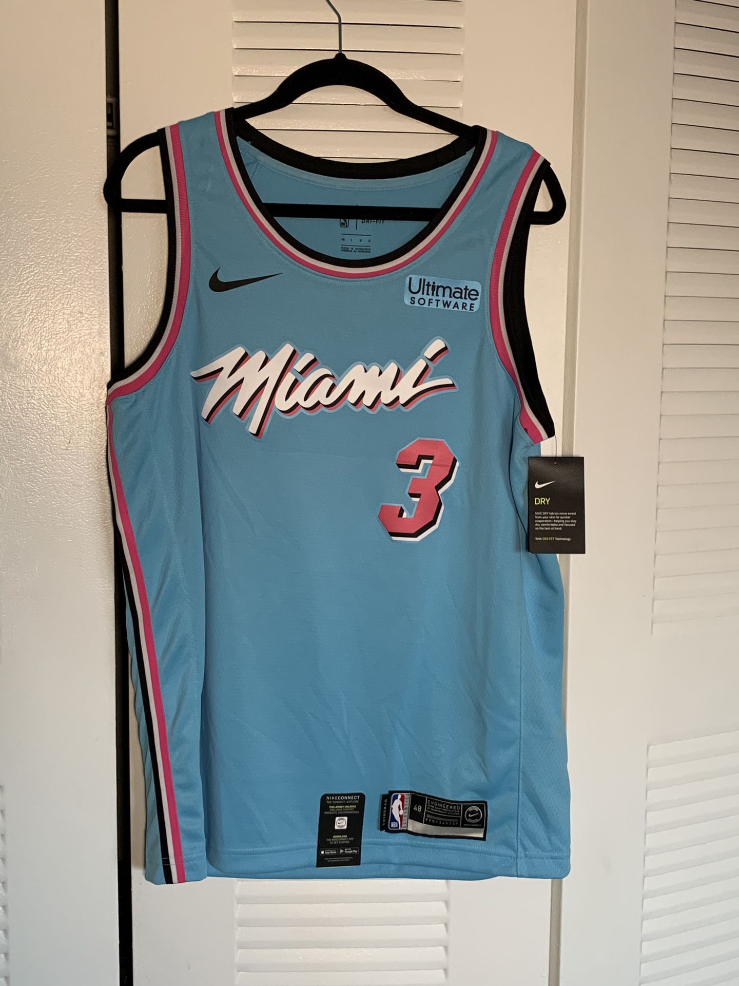 Authentic Dwyane Wade ViceWave Jersey - Gale Blue Nike