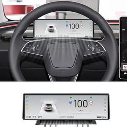 Head Up Display for Tesla Model 3 2017-2023 Model Y 2019-2024 with Wireless/Wired Carplay Android Auto Bluetooth WiFi USB Navigation Power Speed IPS H