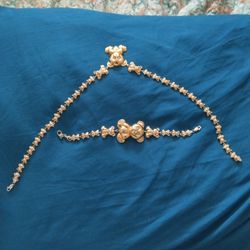 Collectible Teddy Bear Chain And Bracelet