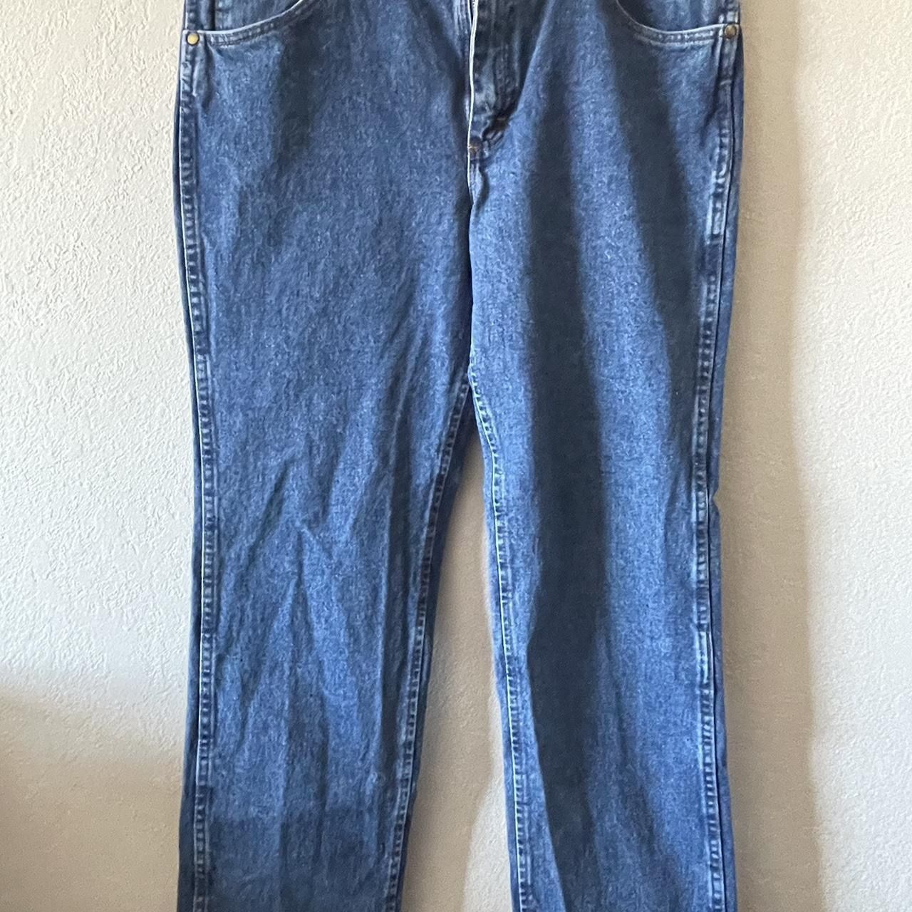 Wrangler Men’s Blue Slim Fit Jeans 36X32 36MWZ Cowboy Cut Straight Leg Denim