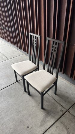 Two nice solid wood chairs