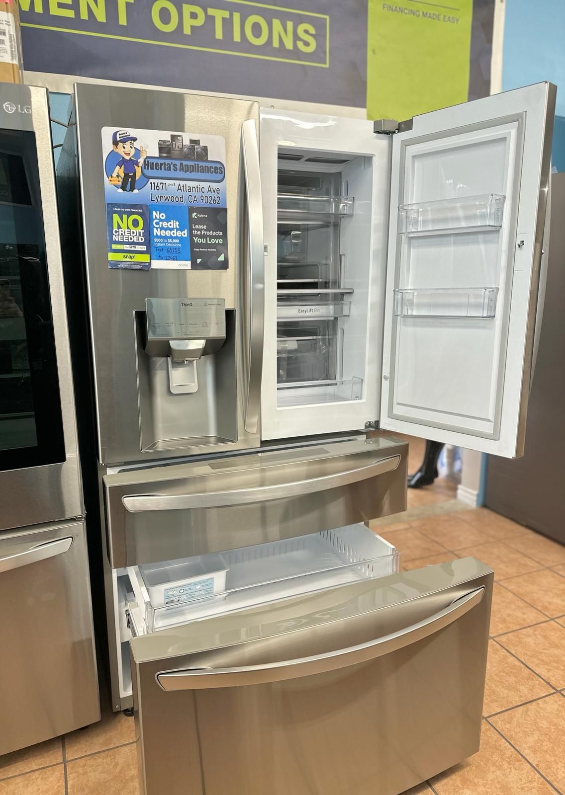 LG Refrigerator 30 Cu Ft Door In Door Craft Ice LRMDS3006S