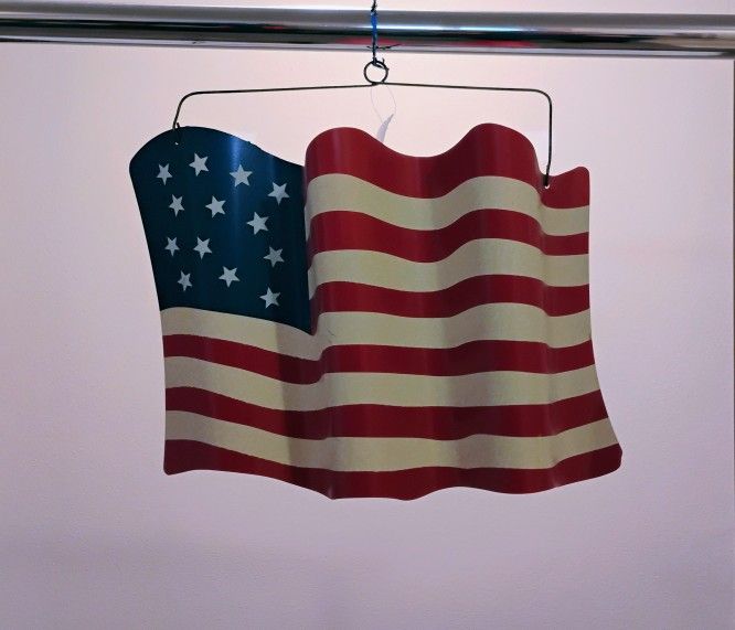 4th Of July sheet metal flags