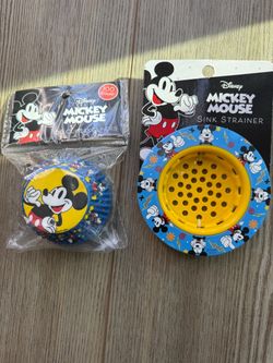 Disney Mickey Mouse Cupcake Liners & Sink Strainer Set