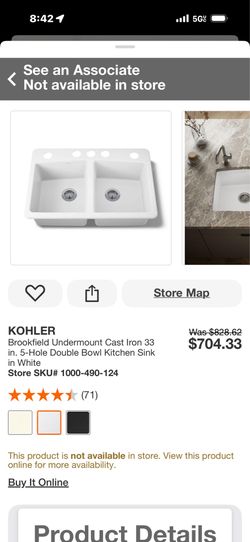 Kohler Undermount sinks