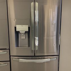 29.7 cu. ft. Smart French Door Refrigerator, Door-In-Door, Dual Ice with Craft Ice in PrintProof Black Stainless Steel