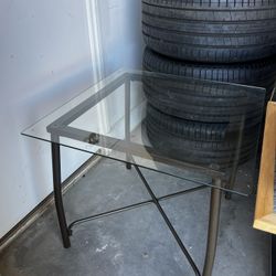 Glass End Table