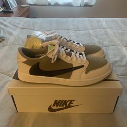 Travis Scott Jordan 1 Golf Olive 