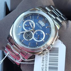 Bulova 96B219 Men's Classic Blue Dial Stainless Steel Bracelet Chronograph Watch