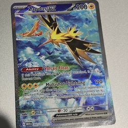 Zapdos ex 202/165 Scarlet & Violet 151 Special Illustration Rare