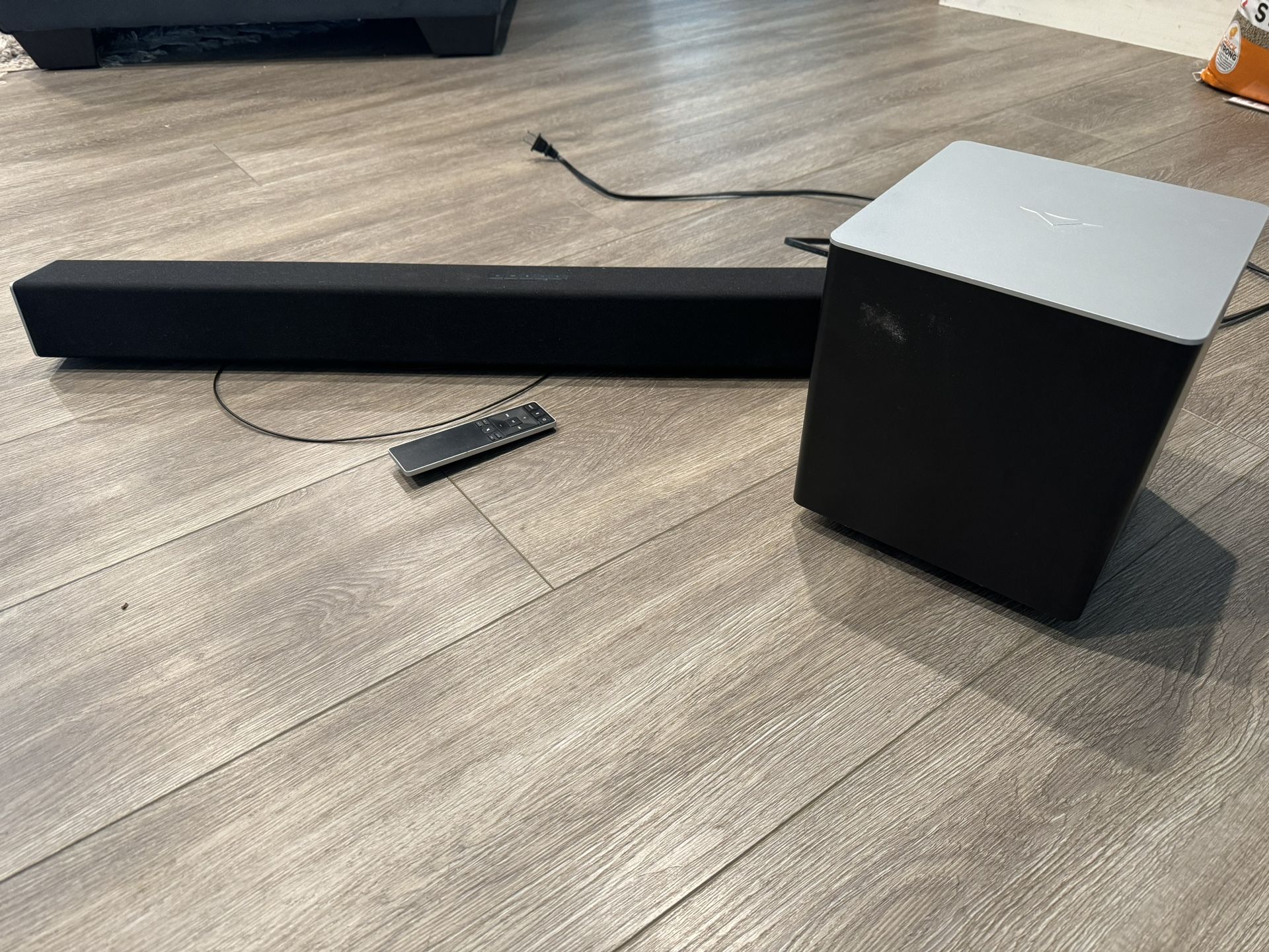 Visio soundbar with Subwoofer 