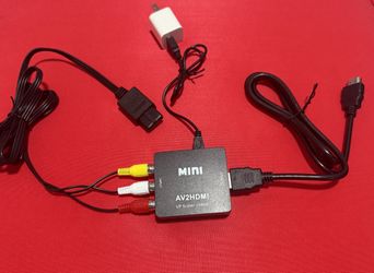 Complete Kit for SNES/N64/Cube AV Cable/HDMI Converter W Cable/USB Power Block