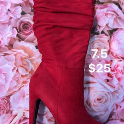 Nice Red Heel Boots 