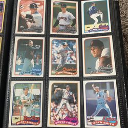 9 1989 Topps Baseball Cards 