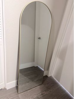 Gold Arched Full Length Mirror