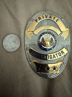 Private Investigator Badge