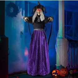 47” Animated Witch Halloween Decorations