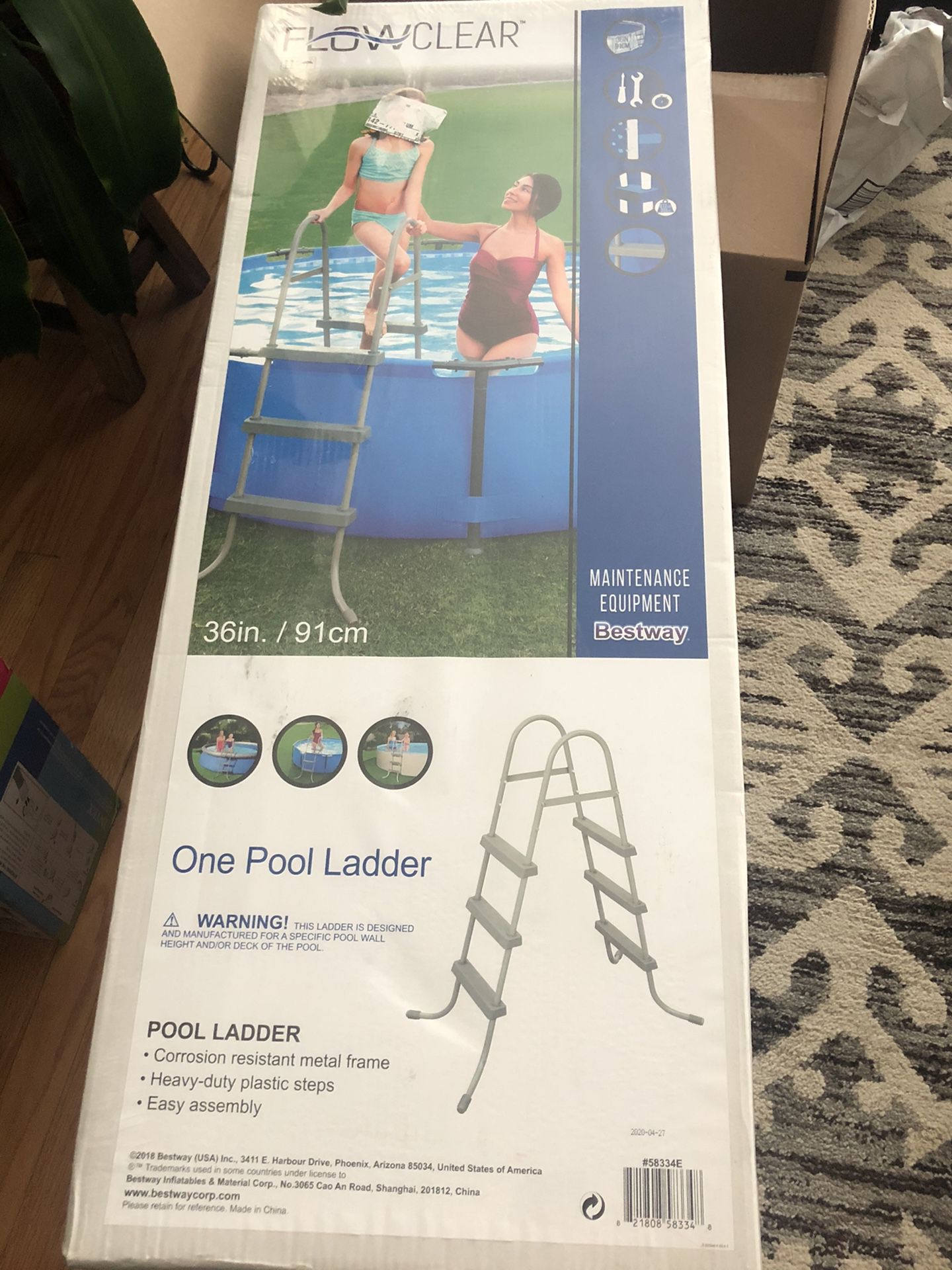 Pool Ladder Flow Clear