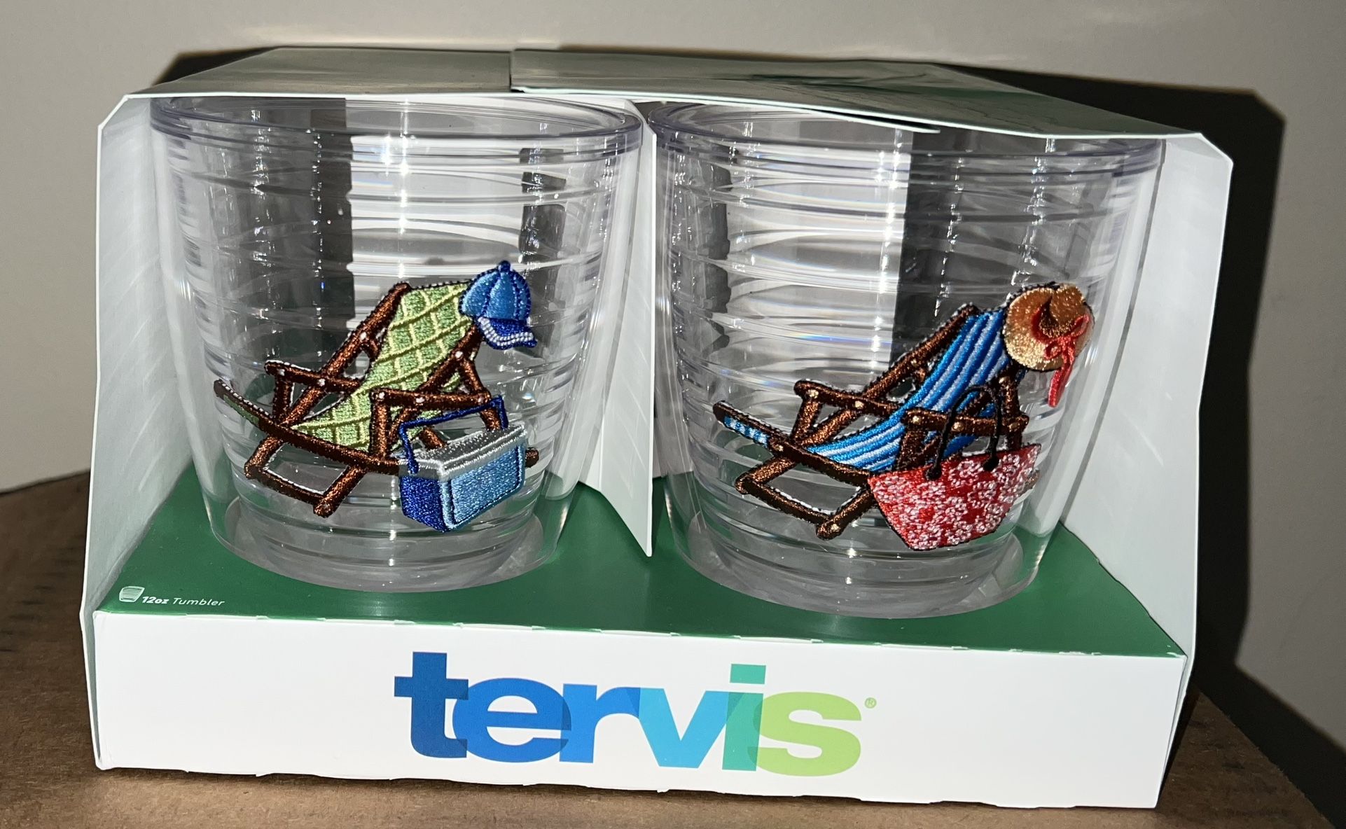 Tervis 12 oz Retro Beach Collection Insulated Tumblers (set of 4)