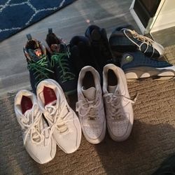 Used Shoes Ok Condition Willing To Sell all For 100 Mostly Size 5.5 And Nikes Are A Size 9.5 All White Forces 7.5