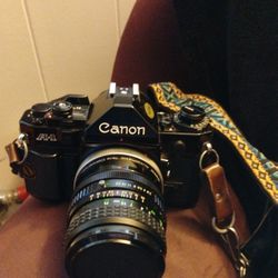 Vintage Canon A-1 35mm film Camera