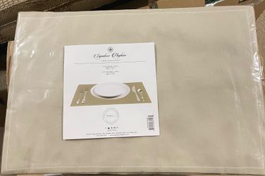 250 brand new beige placemats